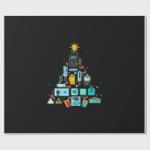 Funny Electricia kerstboom Cadeaupapier (Vlak)