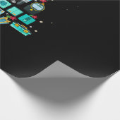 Funny Electricia kerstboom Cadeaupapier (Hoek)