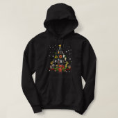 Funny Electricia kerstboom Matching Family G Hoodie (Design voorkant)