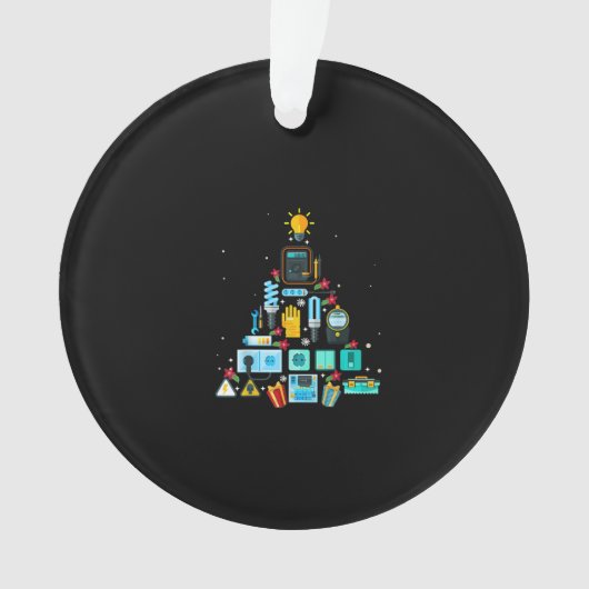 Funny Electricia kerstboom Ornament (voorkant)
