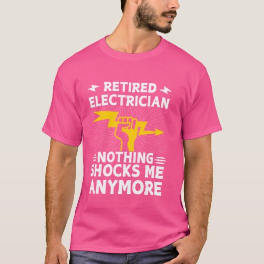 Funny Electricia Mannen Vrouwen Wireman T-shirt (Voorkant)