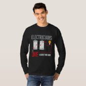 Funny Electricia Pun T-shirt (Voorkant volledig)