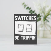 Funny Electricia Schakelaars Elektrische Techniek Briefkaart (Staand voorkant)