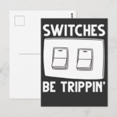 Funny Electricia Schakelaars Elektrische Techniek Briefkaart (Voorkant / Achterkant)