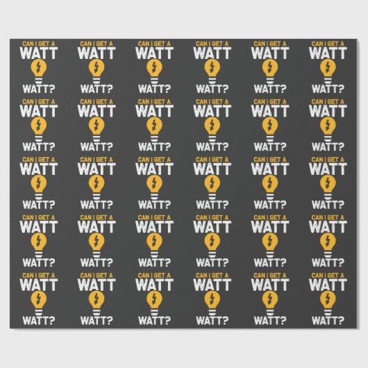 Funny Electricia Watt Pun Electric Engineering Cadeaupapier (Vlak)