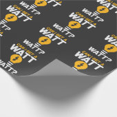 Funny Electricia Watt Pun Electric Engineering Cadeaupapier (Hoek)