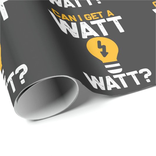 Funny Electricia Watt Pun Electric Engineering Cadeaupapier (Rol Hoek)