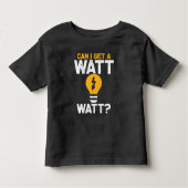 Funny Electricia Watt Pun Electric Engineering Kinder Shirts (Voorkant)