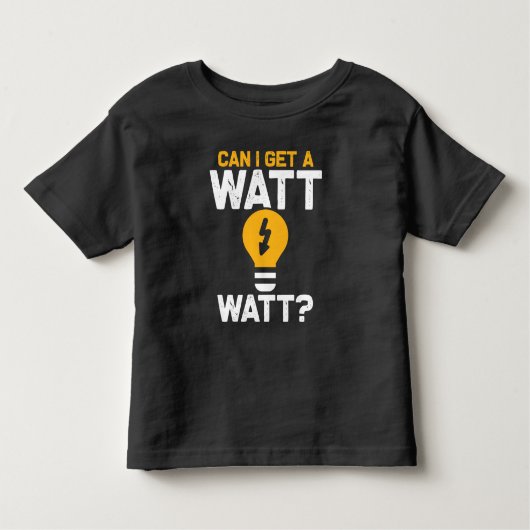 Funny Electricia Watt Pun Electric Engineering Kinder Shirts (Voorkant)
