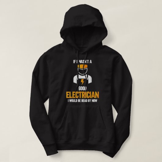 Funny Electrician Cool Electrical Engineer Design Hoodie (Design voorkant)