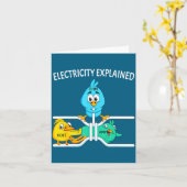 Funny Electrician For Men Women Electricity Engine Kaart (Gele Bloem)