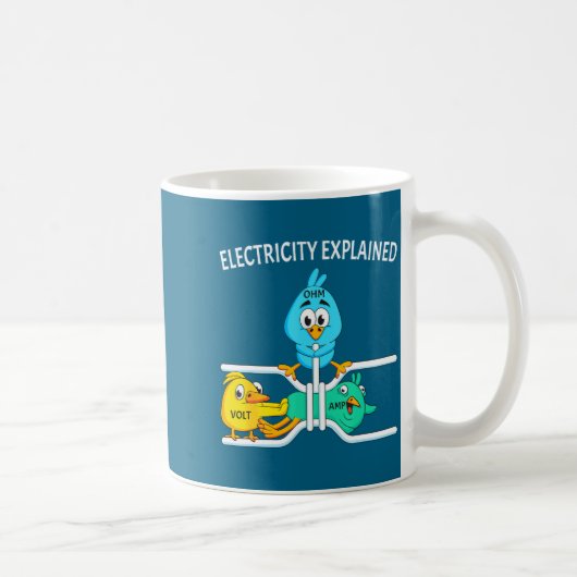 Funny Electrician For Men Women Electricity Engine Koffiemok (Rechts)