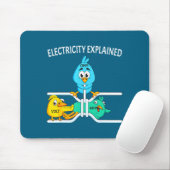 Funny Electrician For Men Women Electricity Engine Muismat (Met muis)