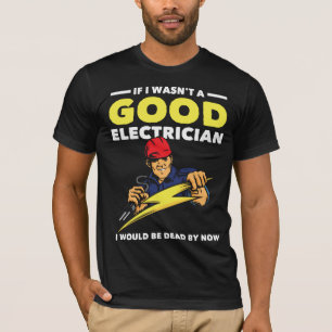 Funny Electrician Gezegde Job Husband Humor T-shirt