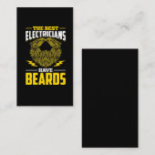 Funny Electrician Man Beards Mustache Humor Visitekaartje (Voorkant / Achterkant)