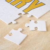 Funny Electricians Wife Gift Ja Hij werkt Gift Legpuzzel (Zijkant)