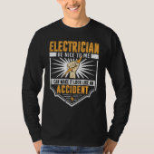 Funny Electricicia Man Electrical Engineer Humor L T-shirt (Voorkant)