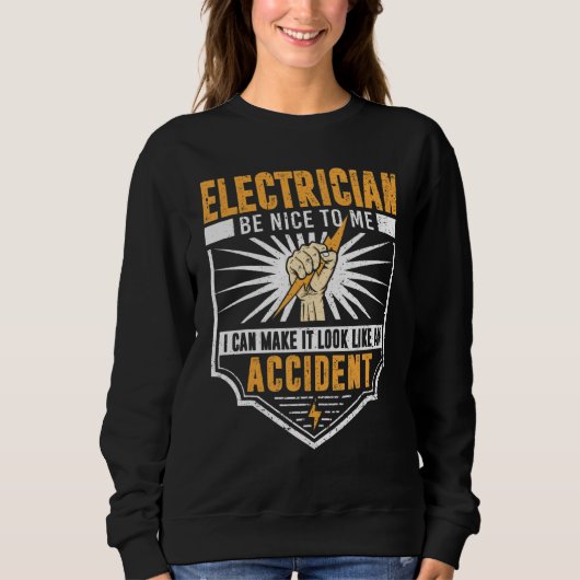 Funny Electricicia Man Electrical Engineer Humor L Trui (Voorkant)