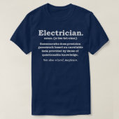 Funny Electricity Definition Gift Afstuderen Gradu T-shirt (Design voorkant)