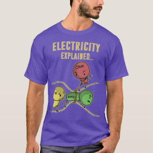 Funny Electricity legde Ohm Law Graphics uit T-shirt