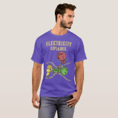 Funny Electricity legde Ohm Law Graphics uit T-shirt (Voorkant volledig)