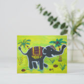 Funny elefant briefkaart (Staand voorkant)