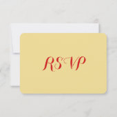 Funny Elegant Custom Holiday kerstparty RSVP (Achterkant)