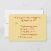 Funny Elegant Custom Holiday kerstparty RSVP (Voorkant)