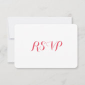 Funny Elegant Custom Party RSVP Invitation Kaart (Achterkant)