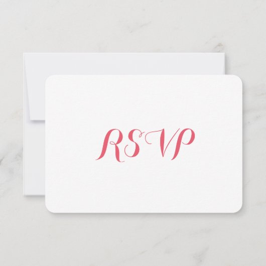 Funny Elegant Custom Party RSVP Invitation Kaart (Achterkant)