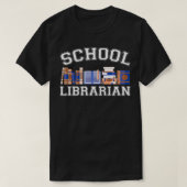 Funny Elementary and Middle School Librarian T-shirt (Design voorkant)