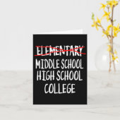 Funny Elementary School Afstuderen T-shirt 6e klas Kaart (Gele Bloem)