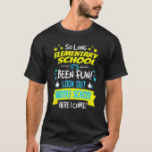 Funny Elementary School Shirt 6th Grade Graduation (Voorkant)