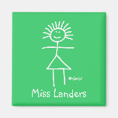 Funny Elementary School Teacher Magnet (Voorkant)