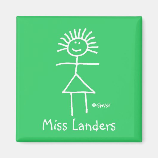 Funny Elementary School Teacher Magnet (Voorkant)