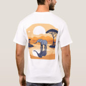 Funny Elephant Design T-shirt (Achterkant)