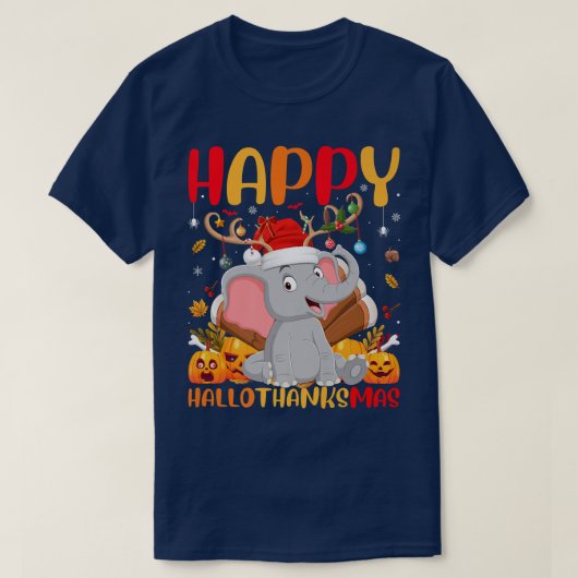 Funny Elephant Dierenvriend Cute Elephant HelloTha T-shirt (Design voorkant)