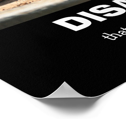 Funny Elephant, DISAPPOINTMENT (geen bulpdag) Poster (Hoek)