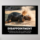 Funny Elephant, DISAPPOINTMENT (geen bulpdag) Poster (Voorkant)
