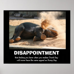 Funny Elephant, DISAPPOINTMENT (geen bulpdag) Poster