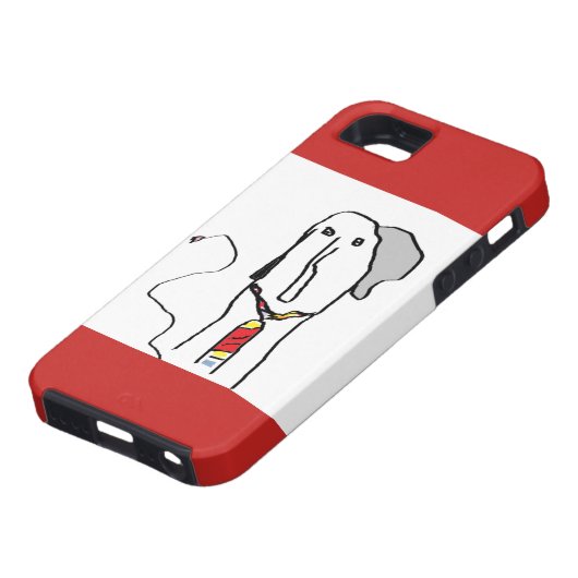 Funny Elephant Drager Animal Art Case-Mate iPhone Case (Onderkant)