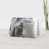Funny Elephant for Ageing Senior Birthday Kaart (Voorkant)