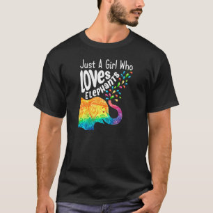 Funny Elephant, gewoon een meisje dat van olifante T-shirt