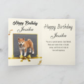 Funny Elephant Happy Birthday Kaart (Binnen)