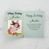 Funny Elephant Happy Birthday Kaart (Binnen)