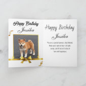 Funny Elephant Happy Birthday Kaart (Binnen)