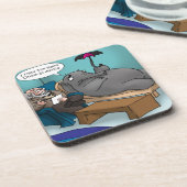 Funny Elephant in Therapie Onderzetter (Linkerzijde)