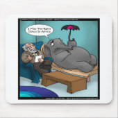 Funny Elephant in Therapy Kaarten T - shirts Muismat (Voorkant)