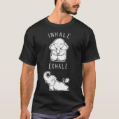 Funny Elephant Inhale Ehale Yoga friends T-shirt (Voorkant)