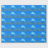 Funny Elephant Killer Whale Crossras Cadeaupapier (Vlak)